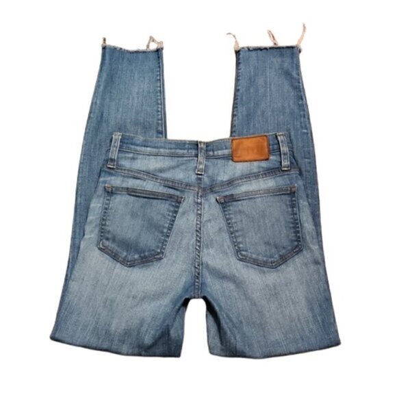 J. Crew 9" High-Rise Toothpick Button Fly Raw Hem Jeans - Picture 2 of 5